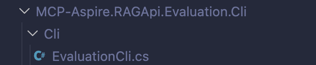 Evaluation CLI options structure