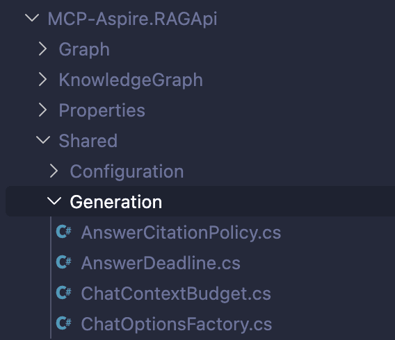 Shared generation structure